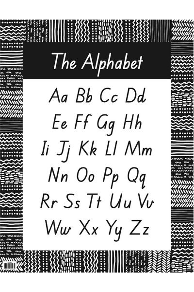 Black & White - Alphabet Chart (Queensland)