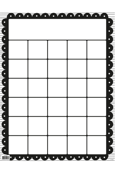 Black & White - Class Ideas Chart