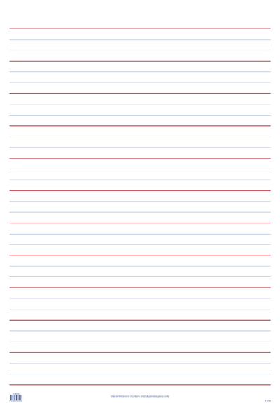 Laminated Teaching Sheet - Handwriting QLD (A1 Size): Centre-Folded