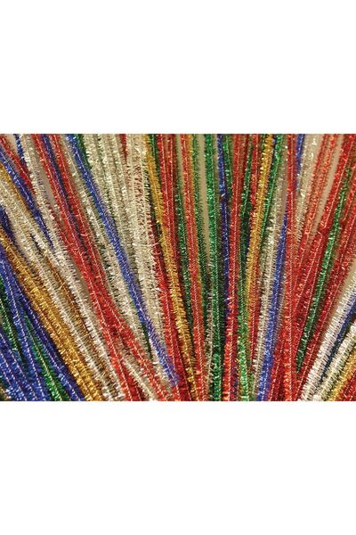 Stems - 30cm x 6mm: Tinsel Assorted (Pack of 150)