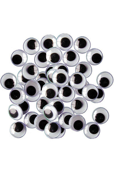 Moving Eyes 12mm - Round (Pack of 100)