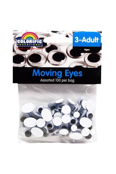 Moving Eyes 25mm - Round (Pack of 100)