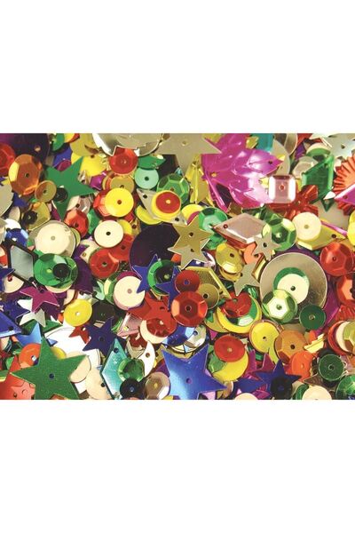 Sequins Value Pack - Assorted Shapes & Colours (25gm)