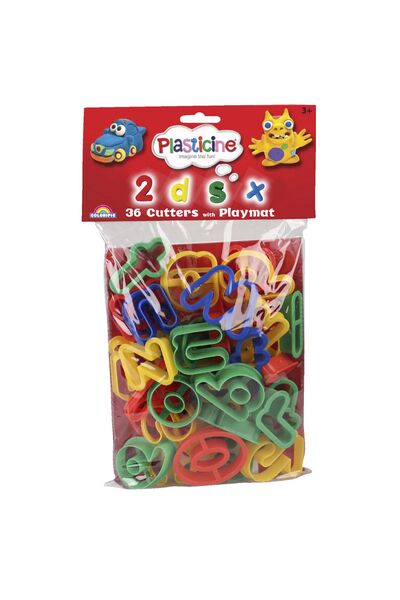 Colorific Plasticine - 36 Cutters with Playmat