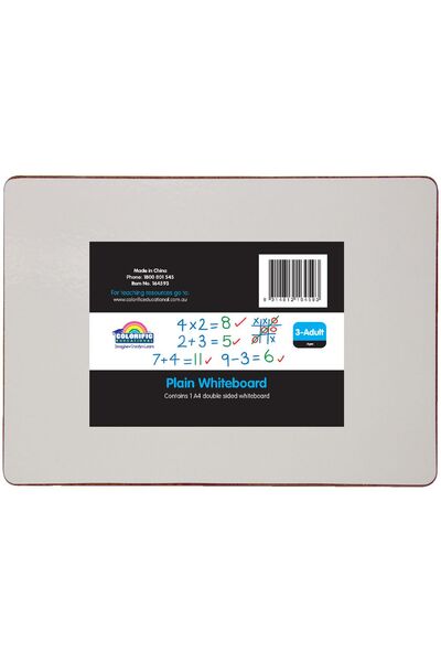 Plain Whiteboard A4 - Double Sided