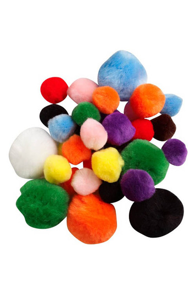 Pom Poms - Standard Colours: Assorted (Pack of 150)