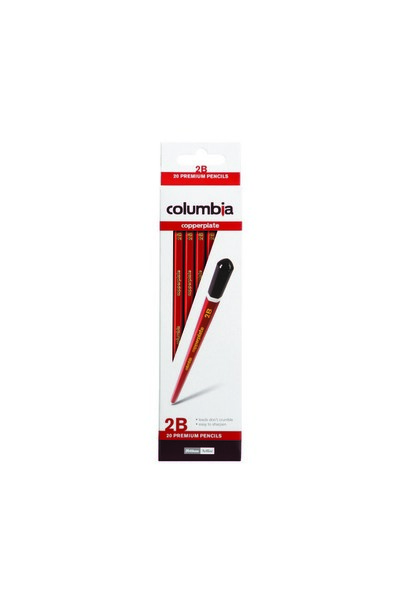 Columbia Copperplate Lead Pencil - 2B (Box of 20)
