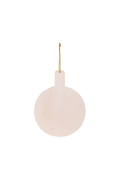 Wooden Baubles - 11cm (Pack of 4)