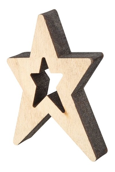 Wooden Stars - Pack of 12