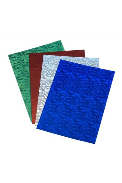 Contact Book Covering Self-Adhesive (1mx450mm) - 50 Micron: Holographic Silver (Box of 20)