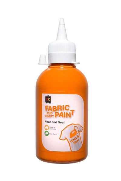 Fabric and Craft Paint - 250mL: Orange