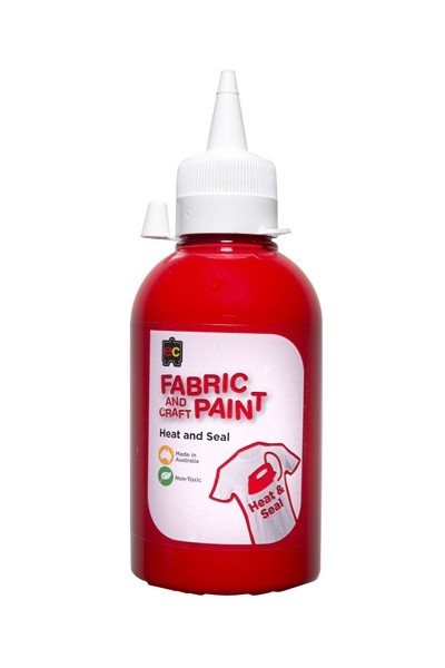 Fabric and Craft Paint - 250mL: Red