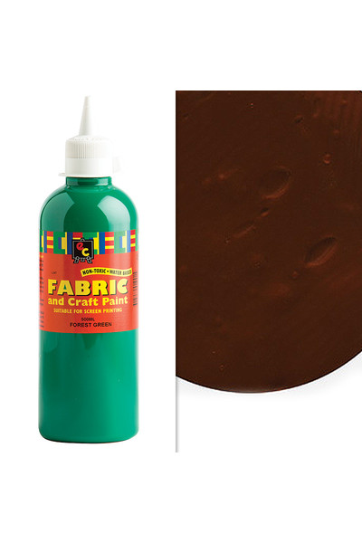 Fabric And Craft Paint 500ml - Brown