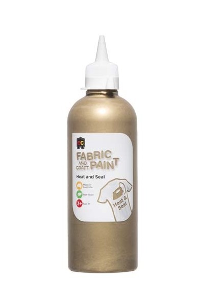 Fabric And Craft Paint 500ml - Gold