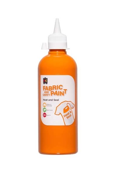 Fabric And Craft Paint 500ml - Orange