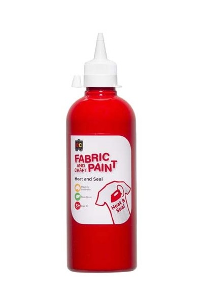 Fabric And Craft Paint 500ml - Red