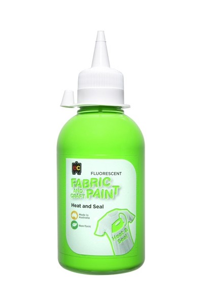 Fluorescent Fabric and Craft Paint - 250mL: Green
