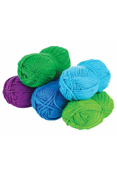 Acrylic Wool - Cool Colours (Assorted Pack Of 5)