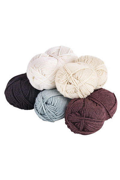 Acrylic Wool - Classic Neutral (Assorted Pack Of 5)