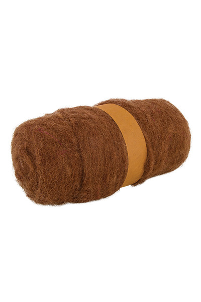 Crafting Combed Wool - Coarse: Brown (100g)