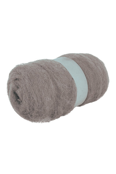 Crafting Combed Wool - Coarse: Grey (100g)