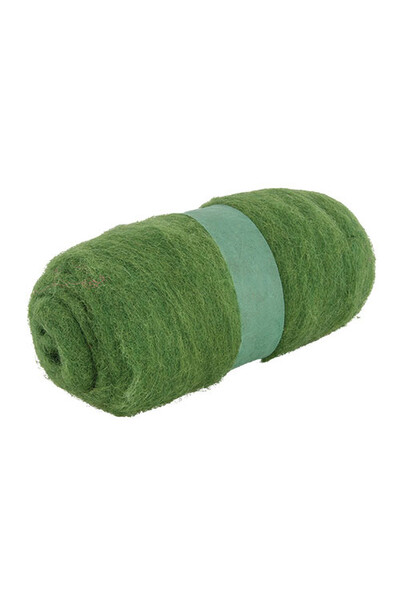 Crafting Combed Wool - Coarse: Moss Green (100g)