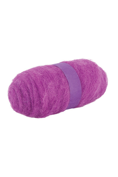 Crafting Combed Wool - Coarse: Violet (100g)