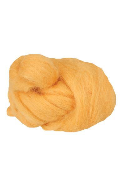 Crafting Combed Wool - Coarse: Yellow (100g)