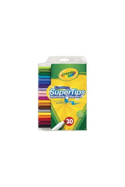 Marker Crayola Super Tip - Washable (Pack of 20)