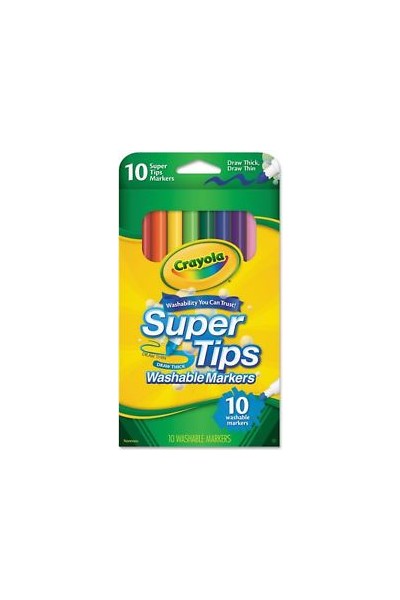 Crayola Markers - Super Tip (Washable): Pack of 10