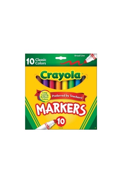 Crayola Marker Broad Line Classic Colors (Pack of 10)