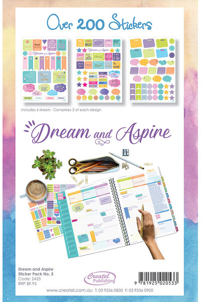 Diary & Planner Stickers - Dream & Aspire