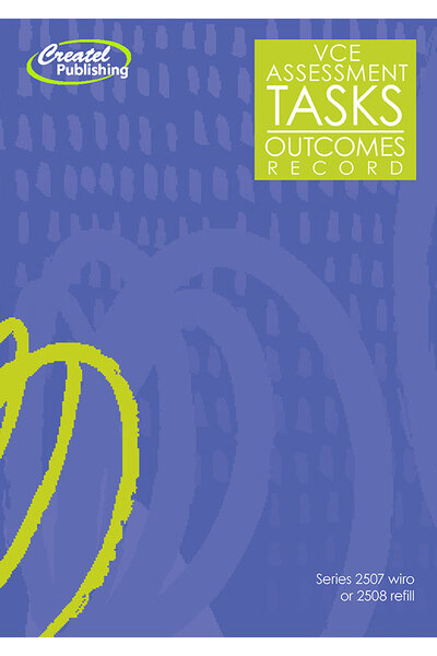 VCE Assessment Tasks & Outcomes Record Book - Wiro Bound