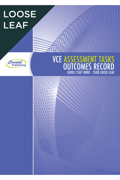 VCE Assessment Tasks & Outcomes Record Book - Loose Leaf