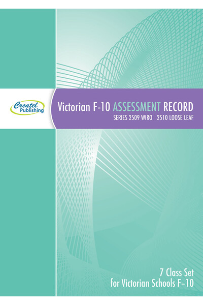 Victorian F-10 Assessment Record Book (7 Multi-Class Set) - Wiro Bound