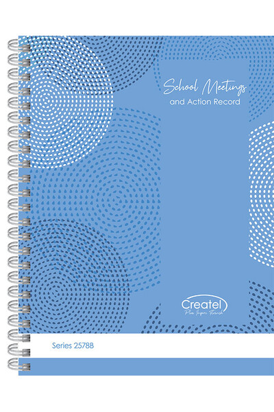 School Meeting Record Book - Blue