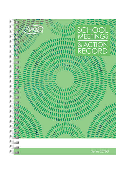 School Meeting Record Book - Green