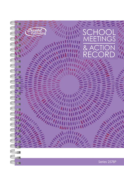 School Meeting Record Book - Purple
