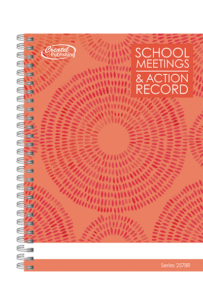 School Meeting Record Book - Red