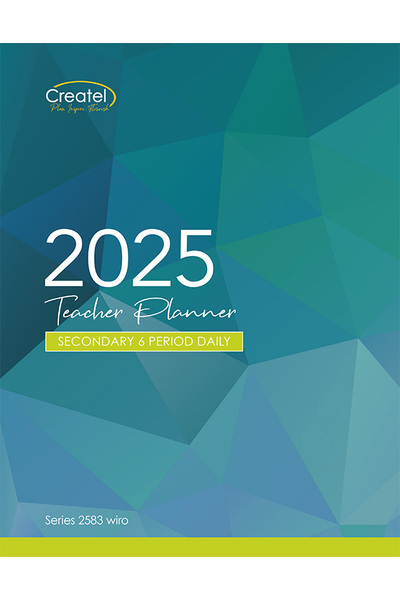 Secondary 6-Period Planner 2025 (Daily) - Wiro Bound