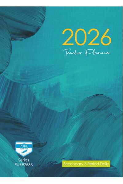 Secondary 6-Period Pure Paperback Planner 2026 (Daily)