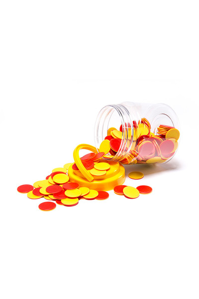 Red and Yellow Counters - Jar of 200