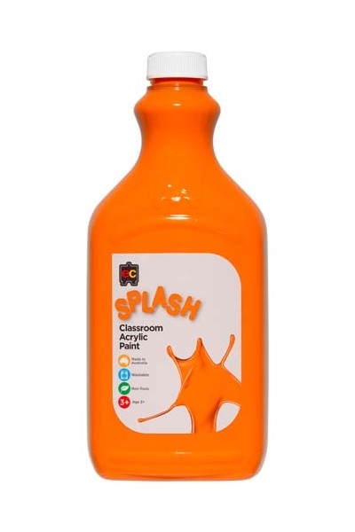 Splash Acrylic Paint 2L - Tangy (Orange)