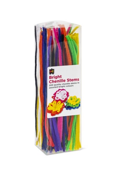 Chenille Stems (30cm) - Pack of 200: Bright
