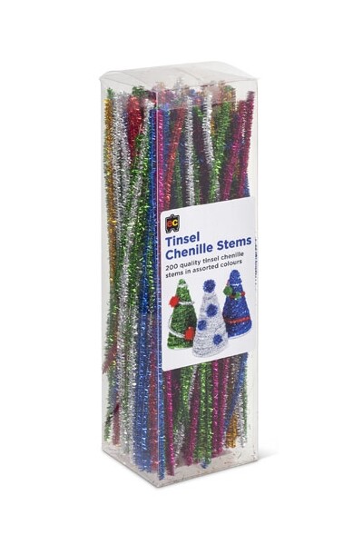 Chenille Stems (30cm) - Pack of 200: Tinsel