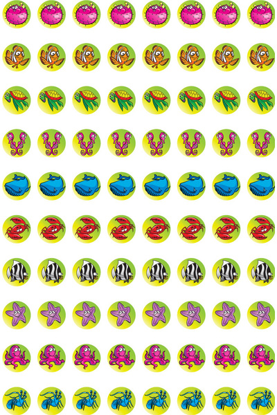 Dynamic Dots Marine Stickers (Previous Design)