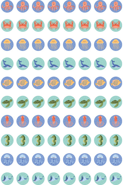 Marine - Dynamic Dots Stickers (Pack of 800)