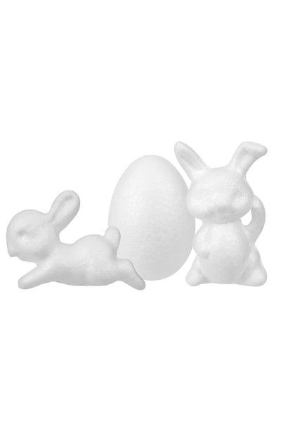 Poly Rabbits & Eggs - Pack of 30