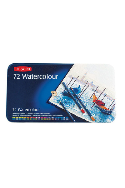 Derwent Coloured Pencils - Watercolour (Tin of 72)