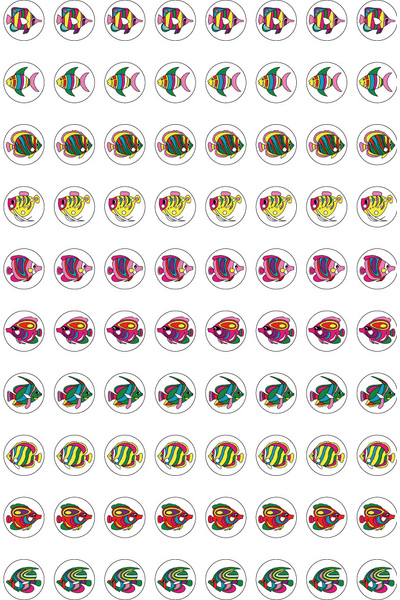 Dynamic Glitz Fishy Glitter Stickers